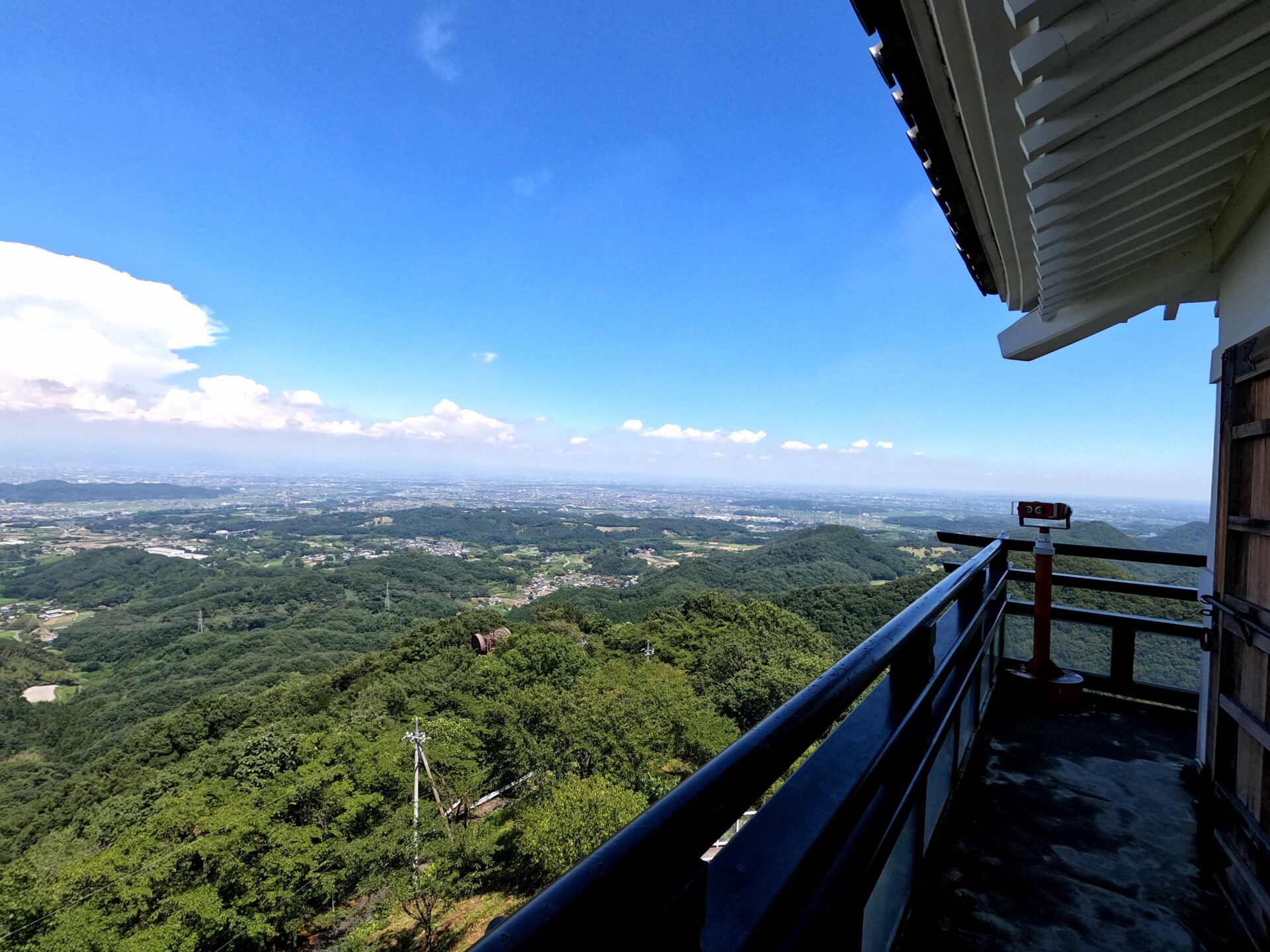 牛伏山展望台からの景色