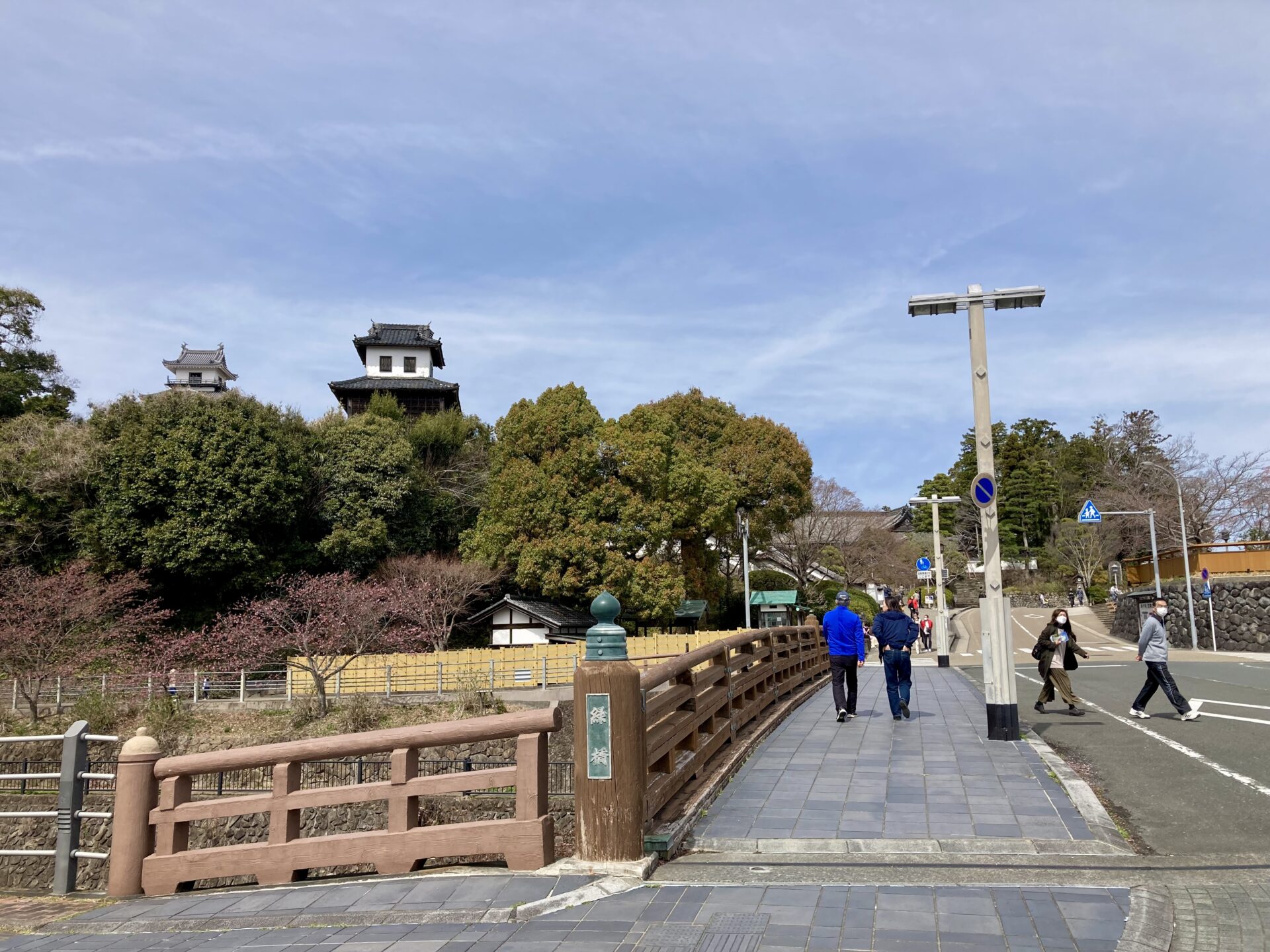 掛川城への道